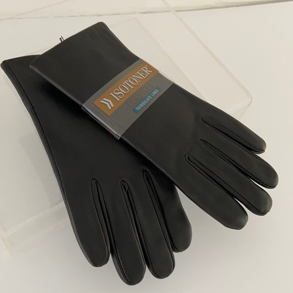 isotoner Accessories Mens Isotoner Leather Gloves Leather Gloves